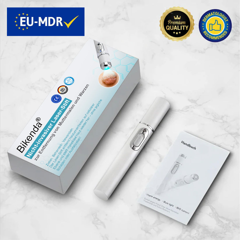 💙Bikenda® Nicht-invasiver Laser-Stift für Muttermale und Warzen – Schmerzfrei, narbenfrei, sicher | Dermatologisch geprüft
