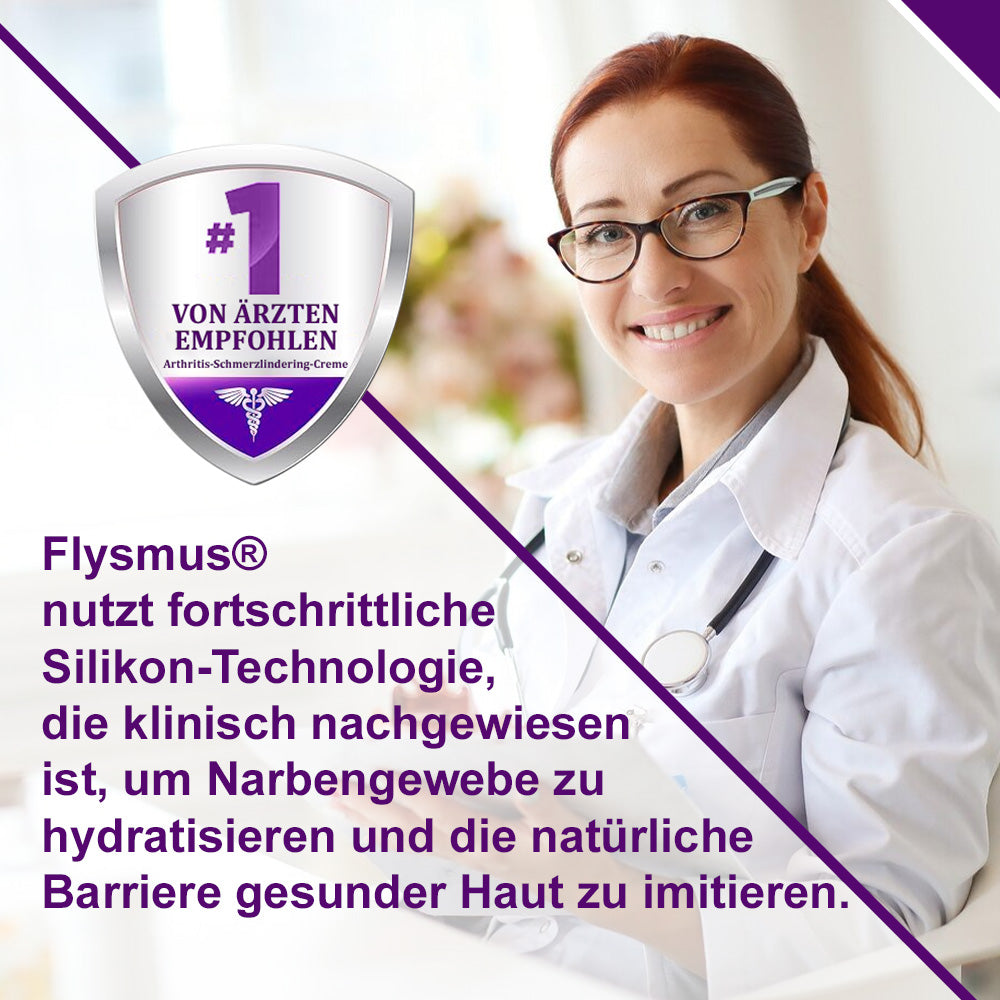 ✅flysmus® cure GESICHTS- & KÖRPER-NARBENGEL
