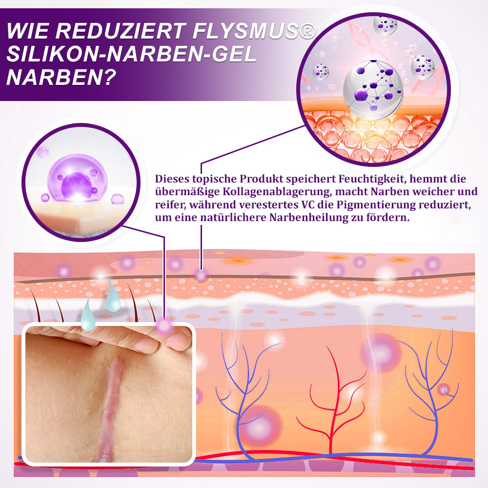 ✅flysmus® cure GESICHTS- & KÖRPER-NARBENGEL